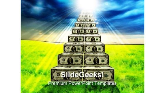 Road From Bank Notes Money PowerPoint Themes And PowerPoint Slides 0211