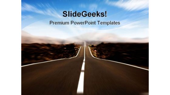 Road In Motion Future PowerPoint Themes And PowerPoint Slides 0911