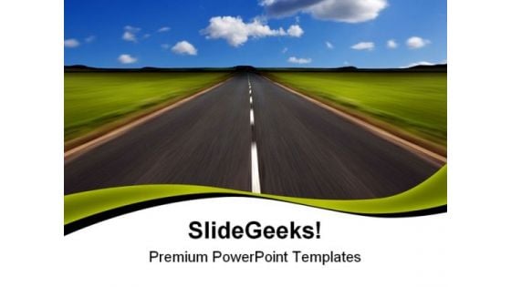 Road Nature PowerPoint Themes And PowerPoint Slides 0811