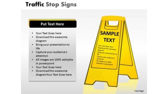 Road Safety Traffic Stop PowerPoint Slides And Ppt Diagram Templates