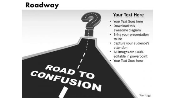 Road To Confusion PowerPoint Slides And Ppt Templates Road To Confusion PowerPoint Slides And Ppt Templates
