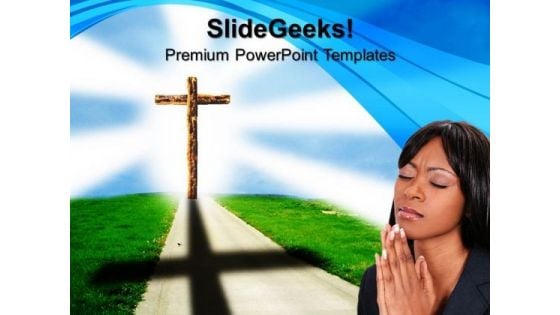 Road To Heaven Symbol PowerPoint Templates And PowerPoint Themes 0712