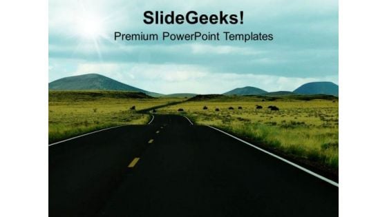 Road To Success Achievement PowerPoint Templates Ppt Backgrounds For Slides 0313 Road To Success Achievement PowerPoint Templates Ppt Backgrounds For Slides 0313
