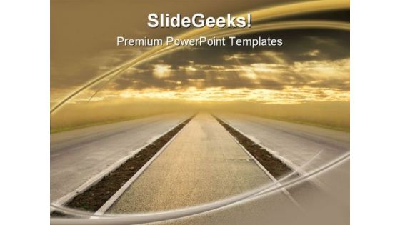 Road To The Future Nature PowerPoint Themes And PowerPoint Slides 0811 Road To The Future Nature PowerPoint Themes And PowerPoint Slides 0811