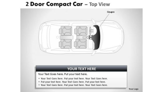 Roadster 2 Door Blue Car Top PowerPoint Slides And Ppt Diagram Templates