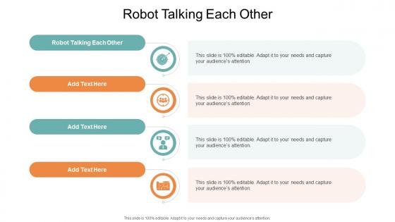 Robot Talking Each Other In Powerpoint And Google Slides Cpb