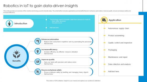 Robotics In IoT To Gain Data Driven Insights Optimizing Inventory Management IoT SS V