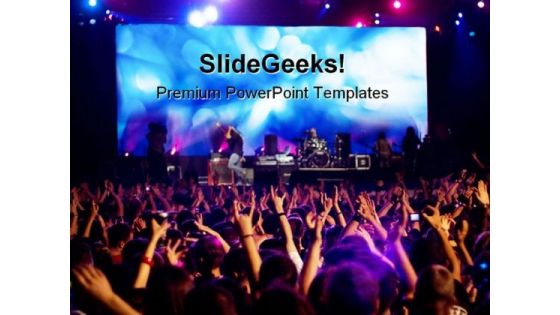 Rock Concert Music PowerPoint Themes And PowerPoint Slides 0211