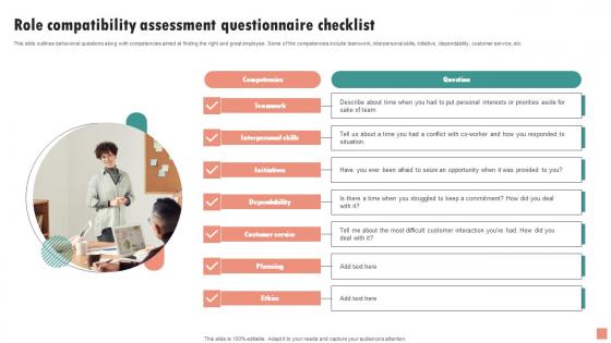 Role Compatibility Assessment Questionnaire Checklist Microsoft Pdf