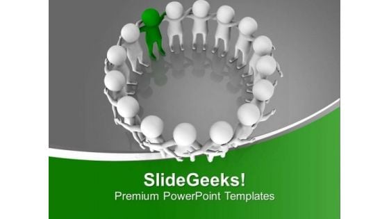 Role Of Leader In Team Building PowerPoint Templates Ppt Backgrounds For Slides 0613