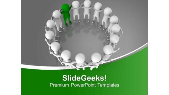 Role Of Leader In Team Building PowerPoint Templates Ppt Backgrounds For Slides 0613