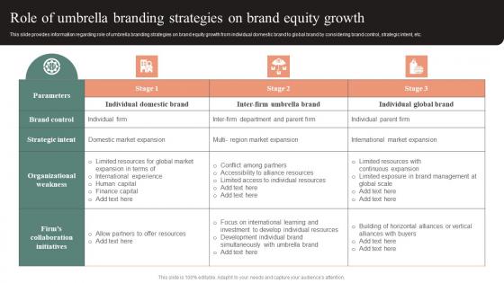 Role Of Umbrella Branding Strategies On Brand Equity Growth Effective Brand Maintenance Formats Pdf