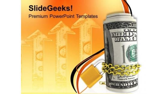 Roll Of Us Dollars Chained And Locked PowerPoint Templates Ppt Backgrounds For Slides 0113 Roll Of Us Dollars Chained And Locked PowerPoint Templates Ppt Backgrounds For Slides 0113