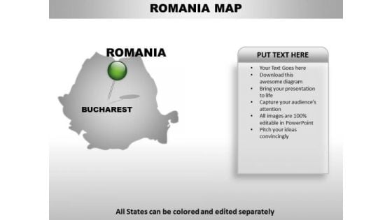 Romania Country PowerPoint Maps