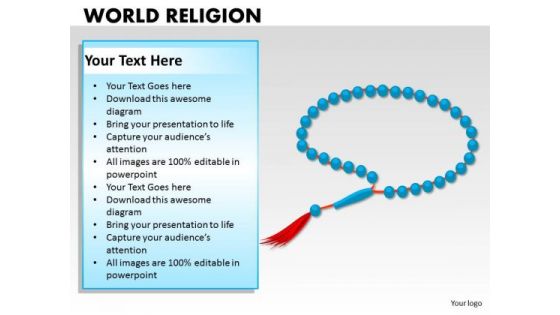 Rosary Beads Church PowerPoint Slides And Ppt Diagram Templates