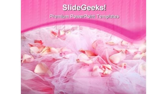 Rose Petals Beauty PowerPoint Template 0910