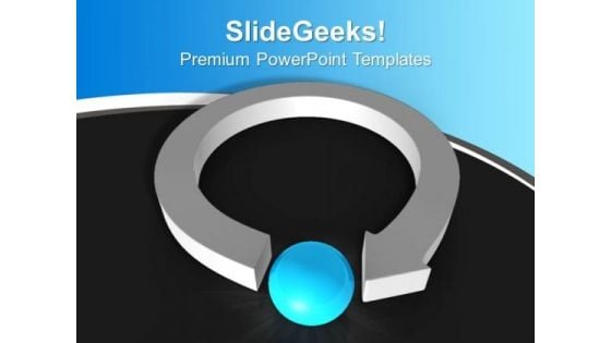 Round Arrow With Blue Ball PowerPoint Templates Ppt Backgrounds For Slides 1212 Round Arrow With Blue Ball PowerPoint Templates Ppt Backgrounds For Slides 1212