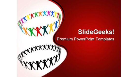 Round Of Peoples Communication PowerPoint Themes And PowerPoint Slides 0611