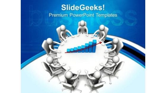 Round Table Meeting Business PowerPoint Templates And PowerPoint Themes 0612