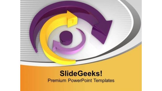Rounded Arrows Towards Central Point PowerPoint Templates Ppt Backgrounds For Slides 0713 Rounded Arrows Towards Central Point PowerPoint Templates Ppt Backgrounds For Slides 0713