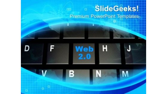 Rss Web On Keyboard Internet PowerPoint Templates Ppt Backgrounds For Slides 0113