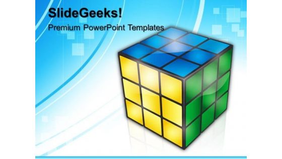 Rubik Cube Game PowerPoint Templates And PowerPoint Themes 0612