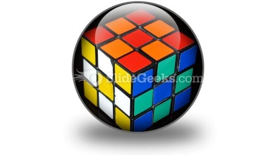 Rubix Cube PowerPoint Icon Rubix Cube PowerPoint Icon