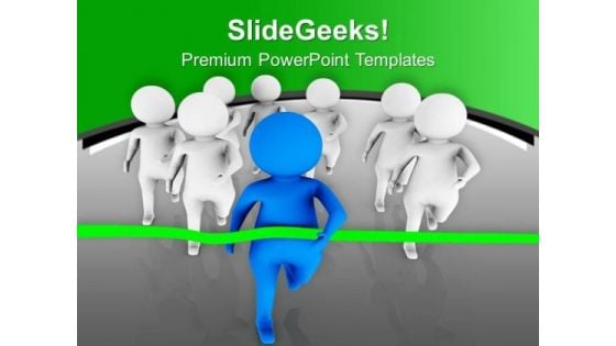 Run Fast And Win The Race PowerPoint Templates Ppt Backgrounds For Slides 0613