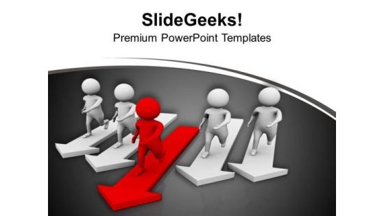 Run Fast To Find Your Target PowerPoint Templates Ppt Backgrounds For Slides 0613