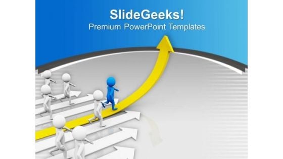 Run Towards Your Target For Business PowerPoint Templates Ppt Backgrounds For Slides 0613