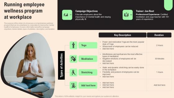 Running Employee Wellness HR Retention Techniques For Business Owners Elements Pdf