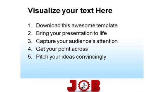 Running For Jobs Future PowerPoint Themes And PowerPoint Slides 0211