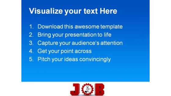 Running For Jobs Future PowerPoint Themes And PowerPoint Slides 0211
