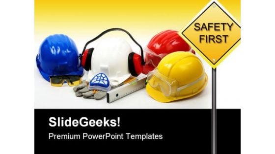Safety Concept Construction PowerPoint Backgrounds And Templates 1210