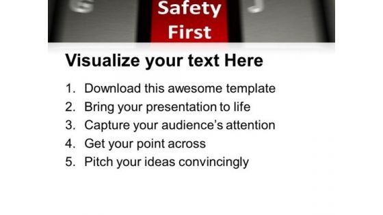 Safety First Concept Business Security PowerPoint Templates And PowerPoint Themes 1112