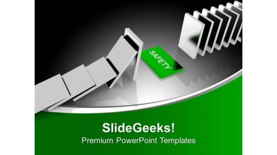Safety Gap Between Dominos PowerPoint Templates Ppt Backgrounds For Slides 0413 Safety Gap Between Dominos PowerPoint Templates Ppt Backgrounds For Slides 0413