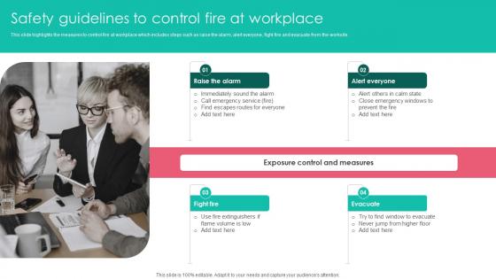 Safety Guidelines To Control Fire At Workplace Safety Protocol And Security Practices Microsoft Pdf Safety Guidelines To Control Fire At Workplace Safety Protocol And Security Practices Microsoft Pdf