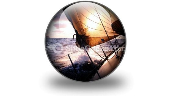 Sailing To The Sunrise PowerPoint Icon C