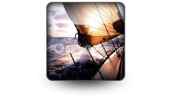 Sailing To The Sunrise PowerPoint Icon S