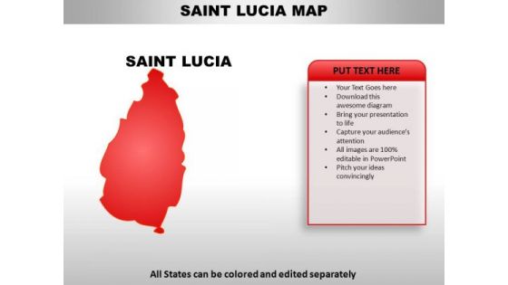 Saint Lucia PowerPoint Maps