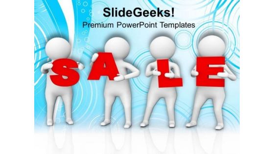 Sale 3d Text Illustration PowerPoint Templates Ppt Backgrounds For Slides 0813