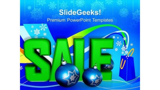 Sale And Ornaments Christmas Shopping PowerPoint Templates Ppt Backgrounds For Slides 1112