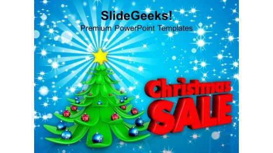 Sale On Christmas Events Shopping PowerPoint Templates Ppt Backgrounds For Slides 1112