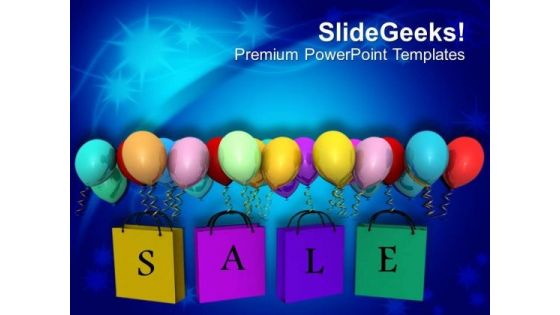 Sale Theme With Balloons PowerPoint Templates Ppt Backgrounds For Slides 0413