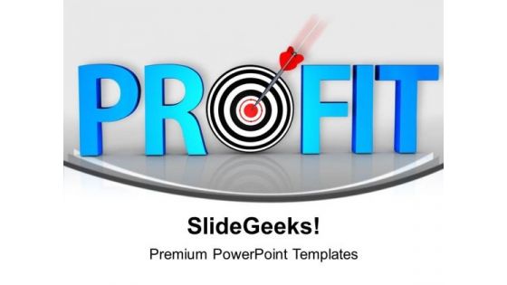 Sales And Profit In Conceptual Target PowerPoint Templates Ppt Backgrounds For Slides 0413