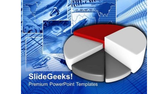 Sales And Strategy Pie Chart PowerPoint Templates Ppt Backgrounds For Slides 0513