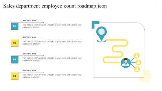 Sales Department Employee Count Roadmap Icon Pictures Pdf