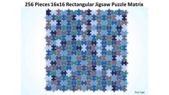 Sales Diagram 256 Pieces 16x16 Rectangular Jigsaw Puzzle Matrix Consulting Diagram