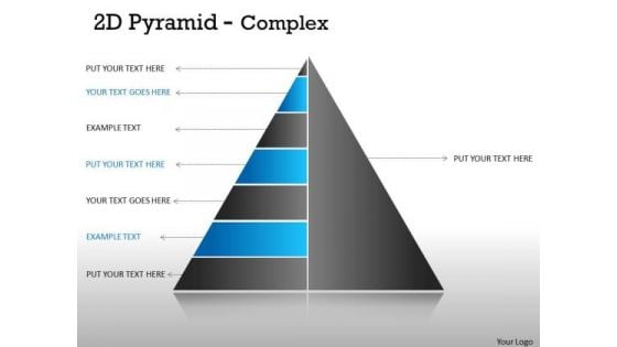 Sales Diagram 2d Pyramid For Business Process Strategy Diagram