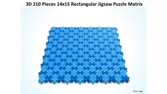 Sales Diagram 3d 210 Pieces 14x15 Rectangular Jigsaw Puzzle Matrix Consulting Diagram